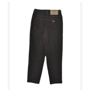 Vintage‎ 90s Armani Jeans SIMINT S.p.A. Made in USA Black High Waist Denim